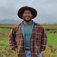 Giovanni Di Franco in a field