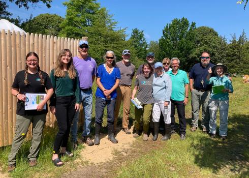 Group of Xerces staff and community members posing for a picture